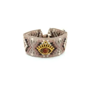 Pulsera Rombos chocolate