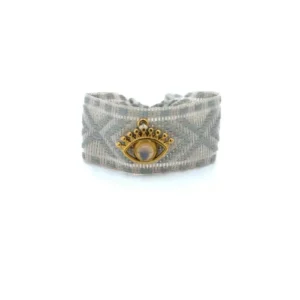 Pulsera Rombos gris